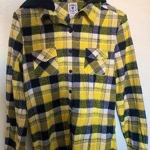 Block-plaid pocket front